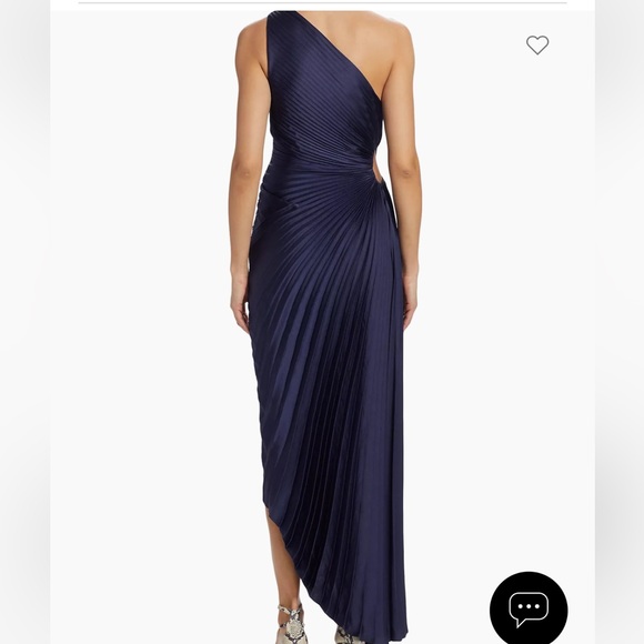 ALC Delfina Asymmetrical Pleated Dress - Picture 3 of 6